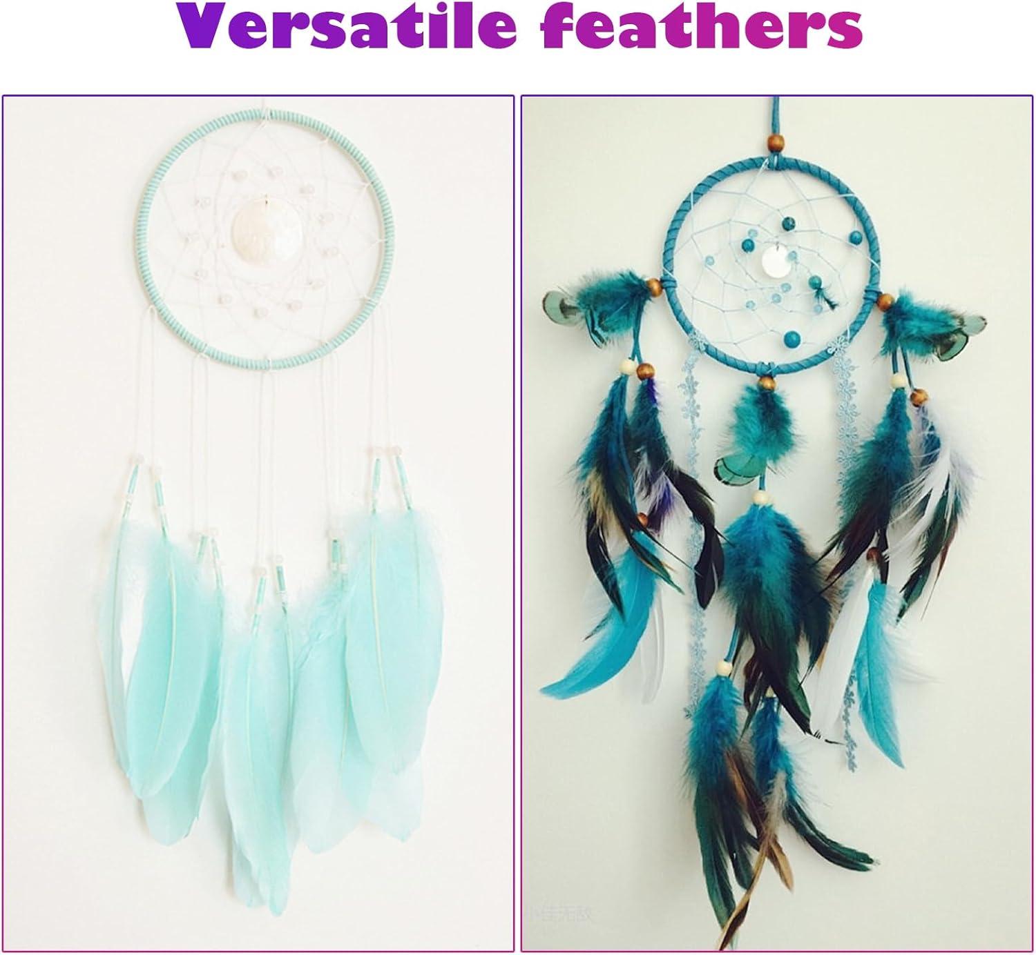 imageCONEHOY 3300 Pcs Craft Feathers Bulk 35 in Colorful Crafts Feathers Rainbow Feather Decoration for Table Centerpiece Wedding Mask Mardi Gras Suppl Carnival Party