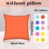 image10 Pcs 18 x 18 in Decorative Throw Pillow Covers Multicolor Soft Square Couch Pillowcase Set Cushion Pillow Cases for Couch Bedroom Bedding Living Room Bed Decor Covers Only