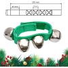 image100 Pcs Christmas Wrist Band Jingle Bells Percussion Wrist Shaking Bells Musical Rhythm Instrument Ankle Bells for Christmas Party Decoration Favors Red GreenModern