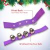 image100 Pcs Christmas Wrist Band Jingle Bells Percussion Wrist Shaking Bells Musical Rhythm Instrument Ankle Bells for Christmas Party Decoration Favors Red Greencolorful