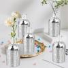 image12 Pcs Disco Ball Mini Vase 5 in Silver Mirror Small Glass Bud Planter Disco Ball Vase for Home Bedroom Kitchen Office Indoor Outdoor Wedding Birthday Flower Plant Decoration