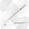 image12 Pcs Stainless Steel Tweezers Multipurpose Sewing Machine Forceps Bulk with Curved Serrated Tip for Crafting Silver
