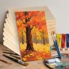 image12 Pcs Wood Panels 8 x 10 inch Unfinished Wooden Canvas Board for Painting Arts Pouring Oils Acrylics