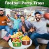 image120 Pcs 12 Oz Football Party Decorations Football Paper Snack Bowls Disposable Football Paper Bowls Candy Dessert Containers for Football Themed Party Birthday Party Supplies