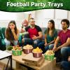 image120 Pcs 12 Oz Football Party Decorations Football Paper Snack Bowls Disposable Football Paper Bowls Candy Dessert Containers for Football Themed Party Birthday Party Supplies