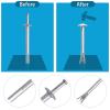 image120 Pcs 14quot x 3quot Drive Nail in Anchor Heavy Duty Zinc Plated Concrete Nails Rustproof Drive Expansion Cement Hammering Anchors Pin Metal Fasteners Kit for Wall Drywall Wood Brick