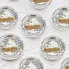 image120 Pcs Disco Ball Plates  7 In Disposable Silver Disco Party Decorations for Birthday Party Theme Supplies