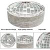 image120 Pcs Disco Ball Plates  7 In Disposable Silver Disco Party Decorations for Birthday Party Theme Supplies