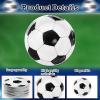 image120 Pcs Soccer Ball Plates 7 In Disposable Dinner Plates Soccer Party Paper Tableware Food Desserts Plates for Sport Themed Birthday Parties Soccer Party Supplies