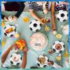 image120 Pcs Soccer Ball Plates 7 In Disposable Dinner Plates Soccer Party Paper Tableware Food Desserts Plates for Sport Themed Birthday Parties Soccer Party Supplies