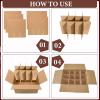 image13 Sets Moving Box Glasses Divider Kits Cardboard dividers fit boxes about 16 x 12 x 12 inches for Kitchen Dish Packing Wine Glassware Cardboard Box Compartments Dividers Box Not Included