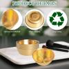 image15 Pcs 323 In DIY Face Mask Mixing Bowl Cosmetic Beauty Supplies Facial Stainless Steel Small Mask Bowl for Lady Women Home Skincare Esthetician Salon Gold