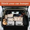 image2 Pcs Large Bumper Guard 41 x 25 Inches Black Foldable Rear Bumper Protector Universal SUV Trunk Mat for Cars Preventing Scratches While Unloading Loading