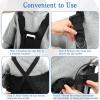 image2 Pcs Wheelchair Seat Belt Prevent Sliding Safety Strap Adjustable Seatbelt Vest Restraint Straps Wheelchair Chest Harness for Adults Elderly and Disabled Torso SupportBlack
