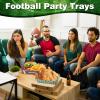 image200 Pcs Football Party Favors 5 lb Football Paper Trays Large Football Plates Food Boats Disposable Football Bowls Serving Tray for Birthday Party Decorations Football Theme Party Supplies
