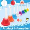 image24 Pcs 8 Note Metal Hand Bells for Kids Christmas Kids Hand Bells Musical Handbells Baby Music Toy Percussion Instrument for Toddlers Childrens Day Family Activity School and Classroom