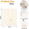 image25 Pcs Mini Tote Bag Reusable Grocery Bags Blank Canvas Tote Bags DIY Sacks Gift Bags for Kids DIY Craft Party Favors 85 x 8 Inch25 Pcs