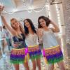 image3 Pcs Womens Sequin Tassel Skirt Belly Dance Sequins Skirt Carnival Costume Sparkly Fringe Wrap Skirt for Women Multicolor