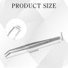 image36 Pcs Stainless Steel Tweezers Multipurpose Sewing Machine Forceps Bulk with Curved Serrated Tip for Crafting Silver