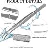 image36 Pcs Stainless Steel Tweezers Multipurpose Sewing Machine Forceps Bulk with Curved Serrated Tip for Crafting Silver