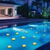 image42 Pcs Floating Pool Lights LED Lotus Floating Lanterns Lifelike Floating Flower Light Battery Operated Lily Pad Flower Candle Fun Pool Accessories for Garden Pond DecorWhite 39 Inch