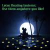 image42 Pcs Floating Pool Lights LED Lotus Floating Lanterns Lifelike Floating Flower Light Battery Operated Lily Pad Flower Candle Fun Pool Accessories for Garden Pond DecorWhite 39 Inch