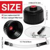 image5 Pieces Fuel Filler Jug Hose Racing Fuels Replacement CapLC2 fuel jug hose Gas Can Cap Racing Fuels Replacement Cap 5 Gallon Gas Jug for Fuel Container Fuel Tank Gas Jug