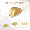 image60 Pcs Gold Table Number Stands Semicircular Design Wooden Table Name Holder Place Card Holders Photo Clips for Wedding Restaurant Menu Birthday Party Banquet Office Tag