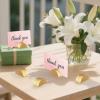 image60 Pcs Gold Table Number Stands Semicircular Design Wooden Table Name Holder Place Card Holders Photo Clips for Wedding Restaurant Menu Birthday Party Banquet Office Tag