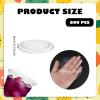 image600 Count 98mm Clear PET Plastic Flat Lids Transparent Coffee Cup Cover Disposable Cup Lids with Straw Slot for 16 20 24 oz Cups for Home Office Ice Cream Iced Milkshake Travel Supplies
