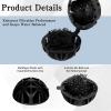 image600 Pcs Bio Filter Balls with 6 Pieces Filter Media Bags Mesh Bags with Zipper 102 Inch Black Internal Bioballs Filter Media for Pond Fish Tank Aquarium