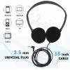 image62 Pcs School Headphones Bulk The Headband Wired Earphones Adjustable Classroom Kids Headphones for School Library Classroom Children Teen
