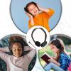 image62 Pcs School Headphones Bulk The Headband Wired Earphones Adjustable Classroom Kids Headphones for School Library Classroom Children Teen