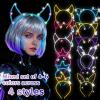 image72 Pcs Led Cat Ears Headband Bulk Light Up Rabbit Ear Crown Cute Rave Hair Accessories for Adults Women Kids Birthday Halloween Concert Night Clubs Glow in the Dark Party Supplies