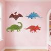 image8 Pcs Dinosaur Wall Decors 1417 x 846 Inches Wooden Boys Dinosaur Nursery Wall Art Decoration for Kids Baby Shower Farmhouse Bathroom Playroom