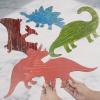 image8 Pcs Dinosaur Wall Decors 1417 x 846 Inches Wooden Boys Dinosaur Nursery Wall Art Decoration for Kids Baby Shower Farmhouse Bathroom Playroom