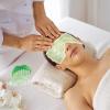 image8 Pcs Jade Eye Mask and Hair Comb Set White Facial Cooling Green Jade Stone Eye Mask Set Relax Alleviate Puffiness Tool for Guasha Scalp Comb Facial Massage Esthetician Supplies