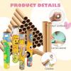 image80 Pcs Cardboard Tubes 2 Size Cowhide Paper Towel Rolls Cardboard DIY Empty Toilet Paper Tubes Bulk for Craft Classroom Projects  14 x 10 Inch 16 x 10 Inch
