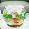 image9 Pcs Fish Bowl 709 x 63 Inch Clear Plastic Fish Tank 100 oz Round Desktop Aquarium Multipurpose Goldfish Bowl for Home Office Party Favors Turtle Goldfish