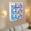 imageCONEHOY 3 Pcs 63 Holes Craft Paint Storage Organizer 2 oz White Wall Mounted Paint Storage Bottle Vertical Rack Stand for Art Supplies