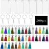 imageCONEHOY 500 Pcs Sublimation Keychain Blanks Set  2315 Inch Rectangular Sublimation Blanks  Tassels Set with Key Rings  Sublimation Blanks Set for DIY Keychain and Craft DoubleSide Printed