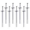 image120 Pcs 14quot x 3quot Drive Nail in Anchor Heavy Duty Zinc Plated Concrete Nails Rustproof Drive Expansion Cement Hammering Anchors Pin Metal Fasteners Kit for Wall Drywall Wood Brick