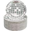 image120 Pcs Disco Ball Plates  7 In Disposable Silver Disco Party Decorations for Birthday Party Theme Supplies