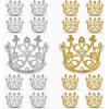 image16Piece Crown Cake Topper Set  Queen Mini Tiny Crowns for Princess Decorative Pearl Cupcake Toppers for Girl Birthday Party Lady Wedding  Gold 8PCS Silver 8PCS