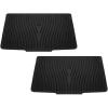 image2 Pcs Extra Large Silicone Dish Drying Mat with Drain Lip 236 x 19 Inch Dish Drainer Liner Rubber Counter Drying Pad for Kitchen Sink Drawer Black