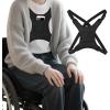 image2 Pcs Wheelchair Seat Belt Prevent Sliding Safety Strap Adjustable Seatbelt Vest Restraint Straps Wheelchair Chest Harness for Adults Elderly and Disabled Torso SupportBlack