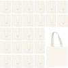image25 Pcs Mini Tote Bag Reusable Grocery Bags Blank Canvas Tote Bags DIY Sacks Gift Bags for Kids DIY Craft Party Favors 85 x 8 Inch25 Pcs