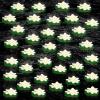 image42 Pcs Floating Pool Lights LED Lotus Floating Lanterns Lifelike Floating Flower Light Battery Operated Lily Pad Flower Candle Fun Pool Accessories for Garden Pond DecorWhite 39 Inch