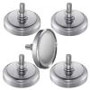 image5 Pcs Neodymium Round Magnet with M6 Male Thread 150 Lb Circular Magnet with Washer Nut Round Base Mounting for Lighting Camera Other Brackets
