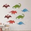 image8 Pcs Dinosaur Wall Decors 1417 x 846 Inches Wooden Boys Dinosaur Nursery Wall Art Decoration for Kids Baby Shower Farmhouse Bathroom Playroom